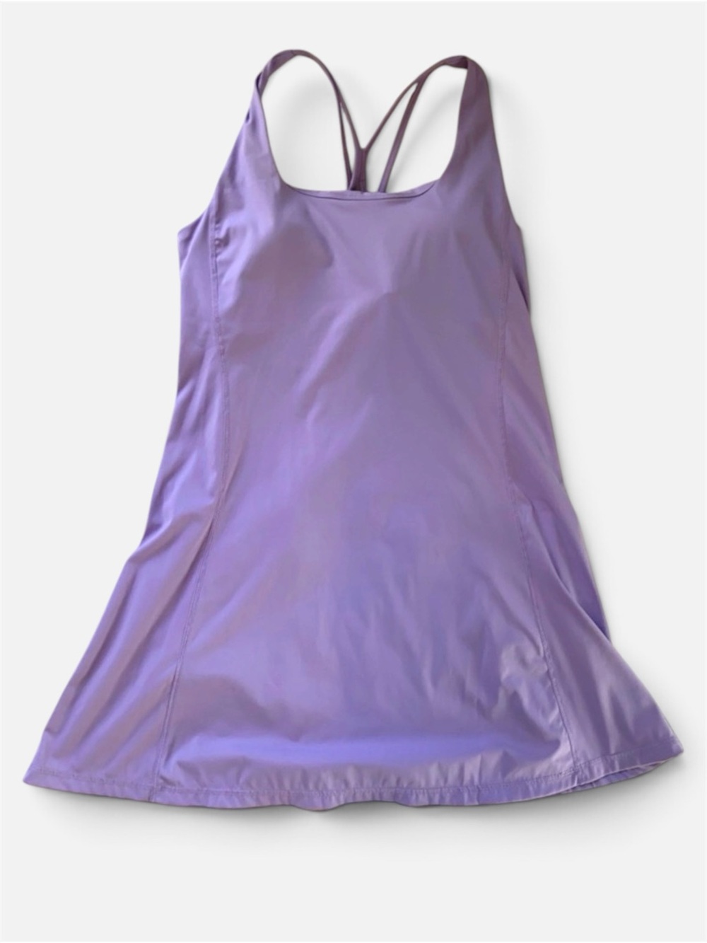 Generic Brand Purple Athletic Exercise Dress Built-in Bra L Lavender Golf - Picture 6 of 7